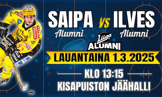 Alumni Ottelu Saipa vs. Ilves 1.3.2025